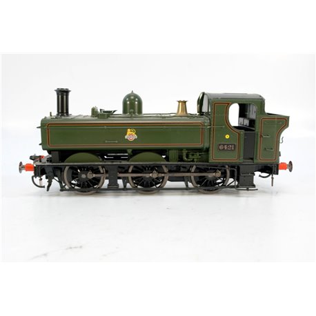 Lionheart Trains Class 64xx Pannier 6421 GWR Shirtbutton Green DCC + Sound Fitted . Used. O Gauge 