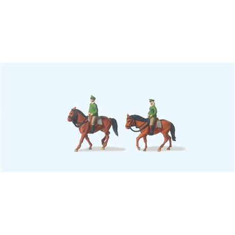 Police on Horseback (2) Figure Set