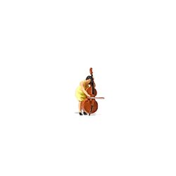 Musician with Double Bass Figure