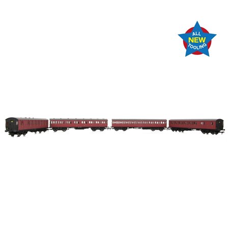 LBSCR 54ft 'Isle of Wight' 4-Coach Pack BR Crimson