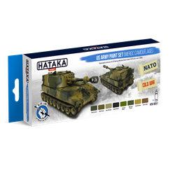 US Army paint set (MERDC camouflage) pain set - 8x 17ml