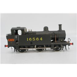 Dapol 7S-026-001 Class 3F 'Jinty' 0-6-0T 16564 in early LMS black. DCC + Sound Fitted. Used. O Gauge 