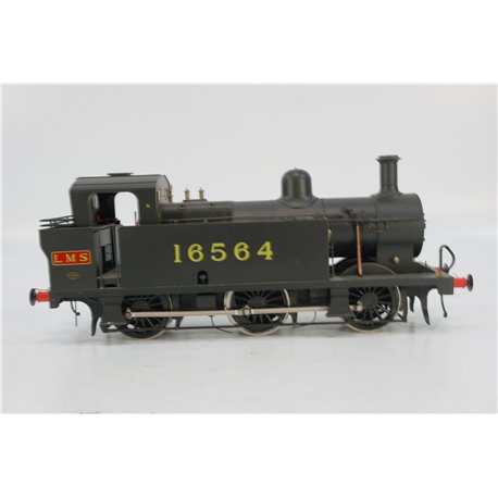 Dapol 7S-026-001 Class 3F 'Jinty' 0-6-0T 16564 in early LMS black. DCC + Sound Fitted. Used. O Gauge 