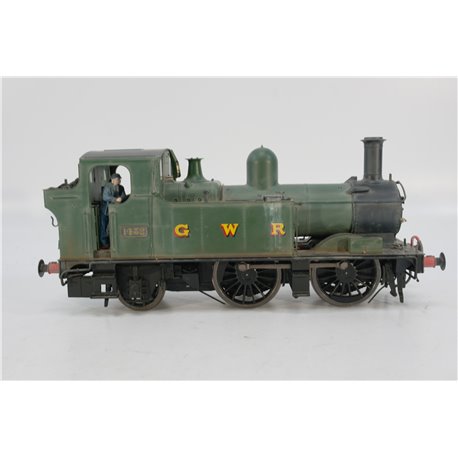 Dapol 7S-006-020S Class 14xx 0-4-2T 1432 in GWR unlined green with G W R lettering - DCC Sound Fitted. Weathered . Used. OO Gau