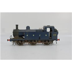 Dapol 7S-026-003D Class 3F 'Jinty' 0-6-0T 23 in S&DJR Prussian blue Weathered - DCC sound fitted . Used. O Gauge 