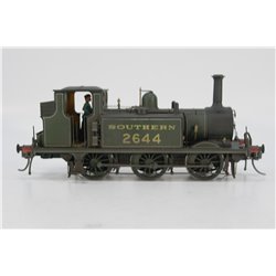 Dapol 7S-010-003 Class A1X Terrier 0-6-0 2644 in Southern Railway lined green . Weathered. Used. O Gauge 