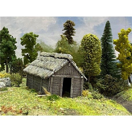 Timber Outbuilding - 1:56 plastic model kit