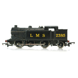 Wrenn W2155 Late P3 LMS 2385 Plain Black Livery Class N2 Tank 0-6-2T. Used. OO Gauge