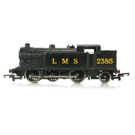 Wrenn W2155 Late P3 LMS 2385 Plain Black Livery Class N2 Tank 0-6-2T. Used. OO Gauge