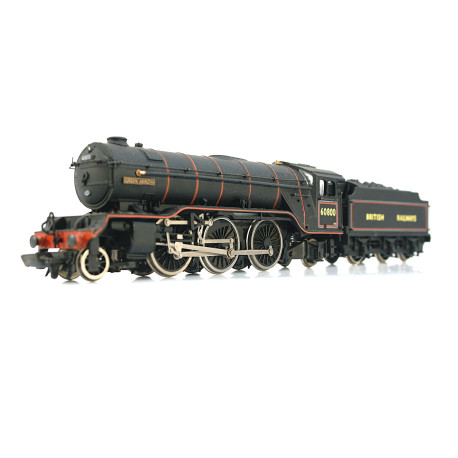 Bachmann Branchline 31-551 Class V2 2-6-2 60800 "Green Arrow" in BR black. Used. OO Gauge