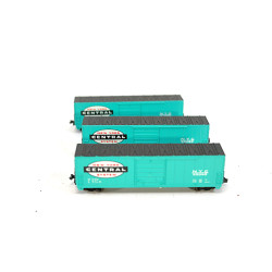 A Set of 3 N Scale Bev-Bel 10009 - Boxcar, 50 Foot, Evans 5277 - New York Central - 53085. N Gauge USED