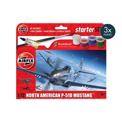 Starter Set - North American P-51D Mustang - 1:72 scale model kit