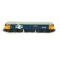 Hornby R307A Class 47 47170 'County Of Norfolk' in BR Blue with large logo. OO Gauge USED