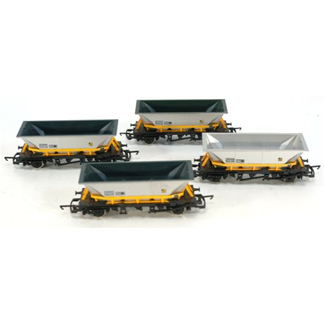 4 X R60065 Hornby HAA Hopper Wagons, Three Pack, BR Coal Sector . Used. OO Gauge 