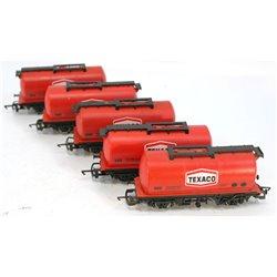 5 X Hornby R231 Texaco Tank Wagon 500. Used. OO Gauge 
