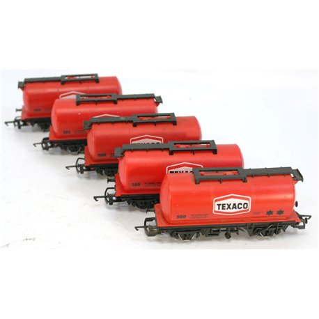 5 X Hornby R231 Texaco Tank Wagon 500. Used. OO Gauge 