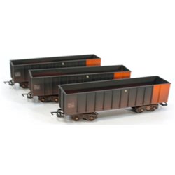 3 X Hornby PTA Steel Wagons - Weathered. Used. OO Gauge 