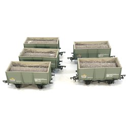 5 X Bachmann 37-400a 16t Slope Sided Steel Tippler Wagon 9426 BSC Grey . Used. OO Gauge 