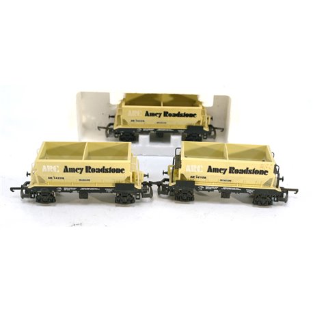 3 X Lima L305636a 50T PGA Aggregate Hopper - ARC Amey Roadstone . Used. OO Gauge 