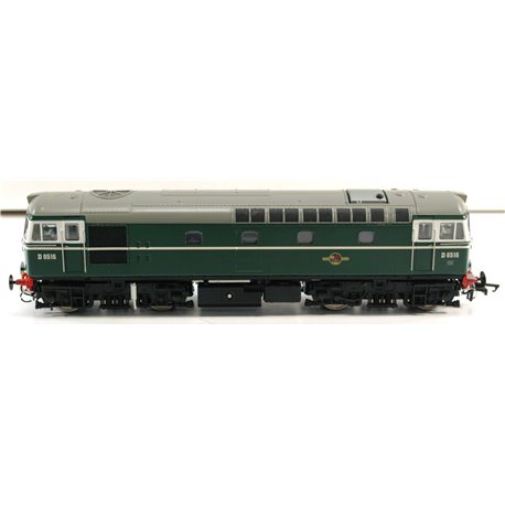 Heljan 3415 Class 33/0 D6516 in early BR green livery .DCC Fitted Used. OO Gauge 