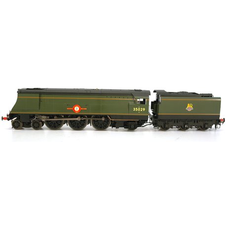 Hornby R3649 BR, Merchant Navy Class, 4-6-2, 35029 ‘Ellerman Lines’. DCC Ready Used. OO Gauge 