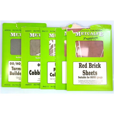 A selection of Metcalfe Building Materials Kits. Used. OO Gaug