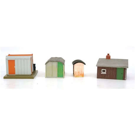A Set of Four Small Resin Skaledale Railway Buildings . Used. OO Gauge 