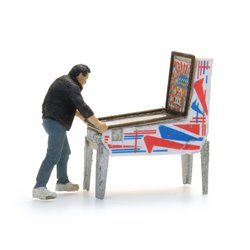 Pinball Machine with Figure