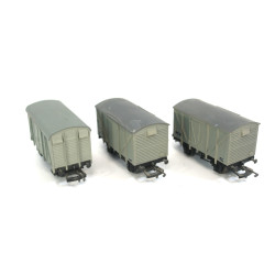 A Set of Three Dapol Wagons in BR Grey. OO Gauge USED