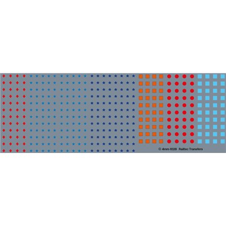 Coupling codes: blue star, red diamond, blue square, red