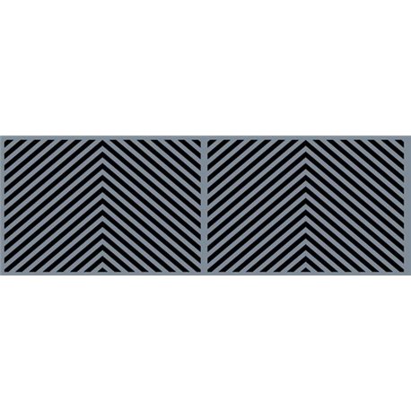 Wasp stripes / chevrons (to suit industrial locos)