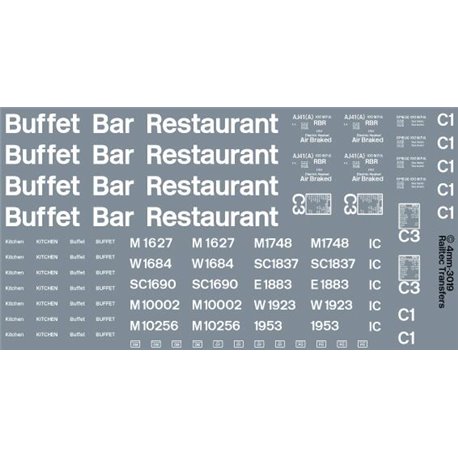 Buffet Restaurant & Bar coach pack: BR blue