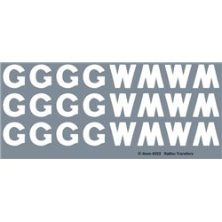 GWR 25" GW brandings for freight vehicles