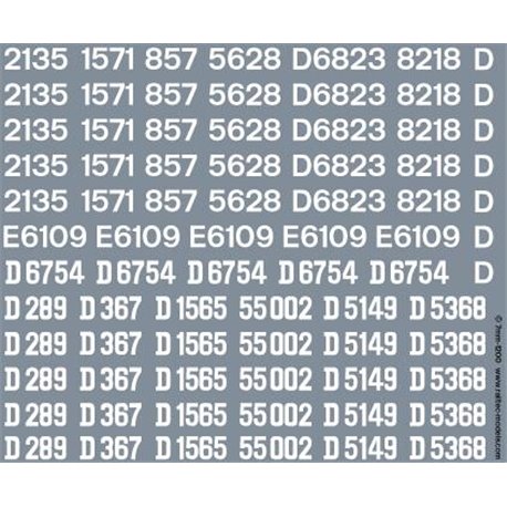 BR generic loco numbers (early & late font)
