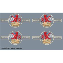 BR late crest lion & wheel (ferret & dartboard): large x
