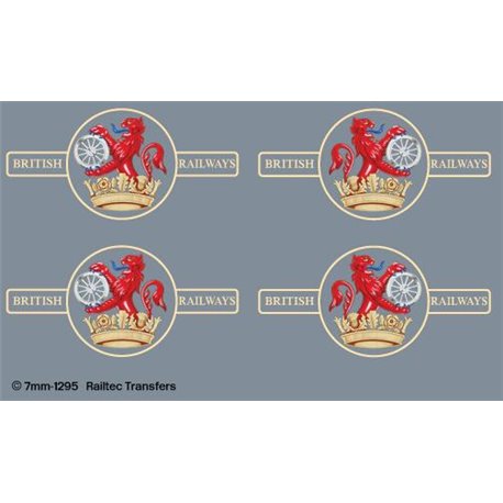 BR late crest lion & wheel (ferret & dartboard): large x