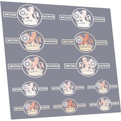 Faded BR late crest ferret & dartboard