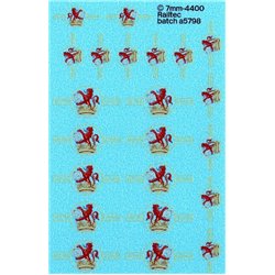 BR late crest ferret & dartboard (small & large)
