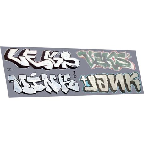 Graffiti: artistic A (suits larger wagons)