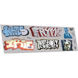 Graffiti: artistic E (suits larger wagons)