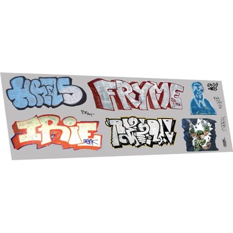 Graffiti: artistic E (suits larger wagons)