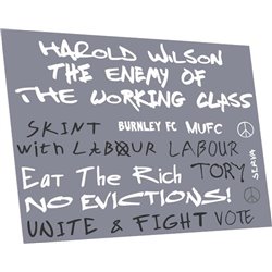 Political graffiti: 1960s pack A