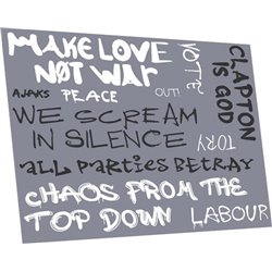 Political graffiti: 1960s pack B