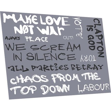 Political graffiti: 1960s pack B