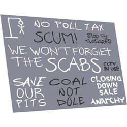 Political graffiti: 1980s pack A