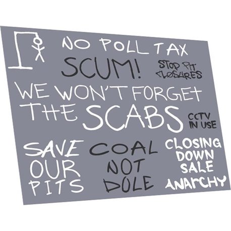 Political graffiti: 1980s pack A