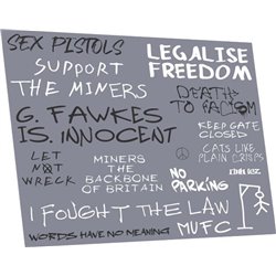 Political graffiti: 1980s pack B