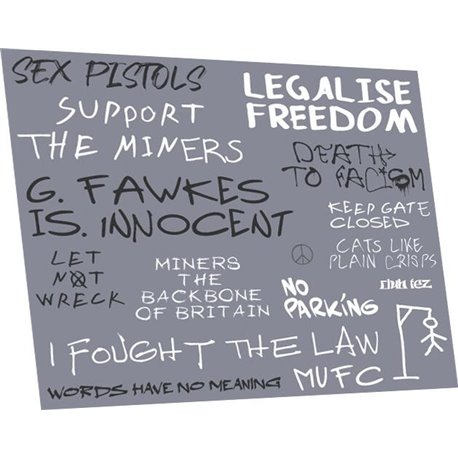 Political graffiti: 1980s pack B
