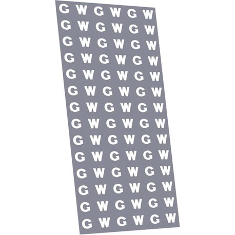GWR 16" GW brandings for freight vehicles