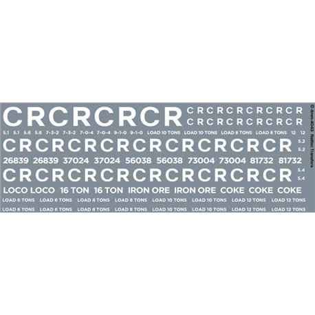 Caledonian Railway CR freight goods markings